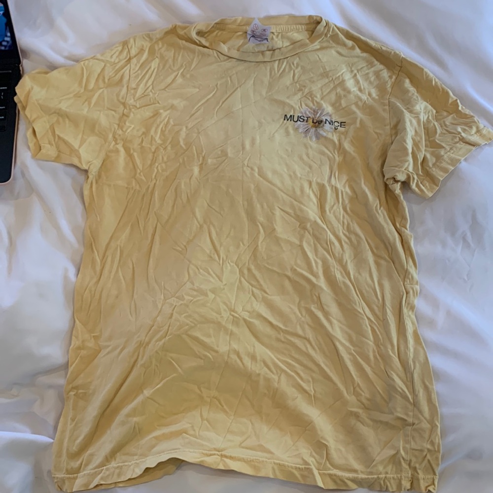 Rip and dip yellow sunflower shirt